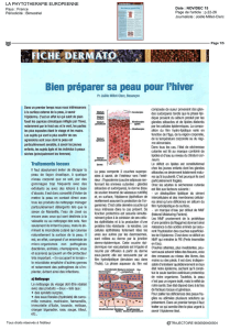 Bien préparer sa peau pour l`hiver