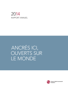 Télécharger le Rapport Annuel 2014