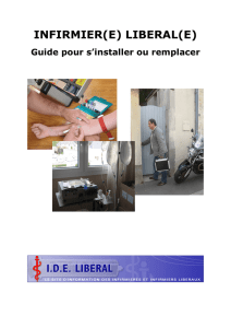 INFIRMIERE LIBERAL s`intaller, remplacer
