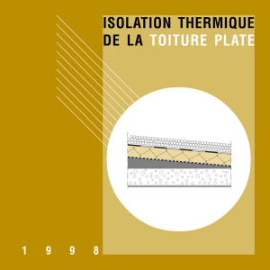 isolation thermique de la toiture plate