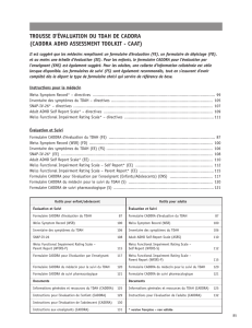 trousse d`évaluation du tdah de caddra