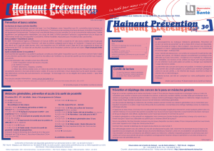 Hainaut Prévention Info N°30