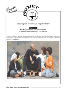 Décrire pour inciter à la consommation