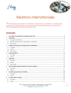 Relations internationales