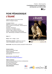 Fiche pédagogique L`Egaré