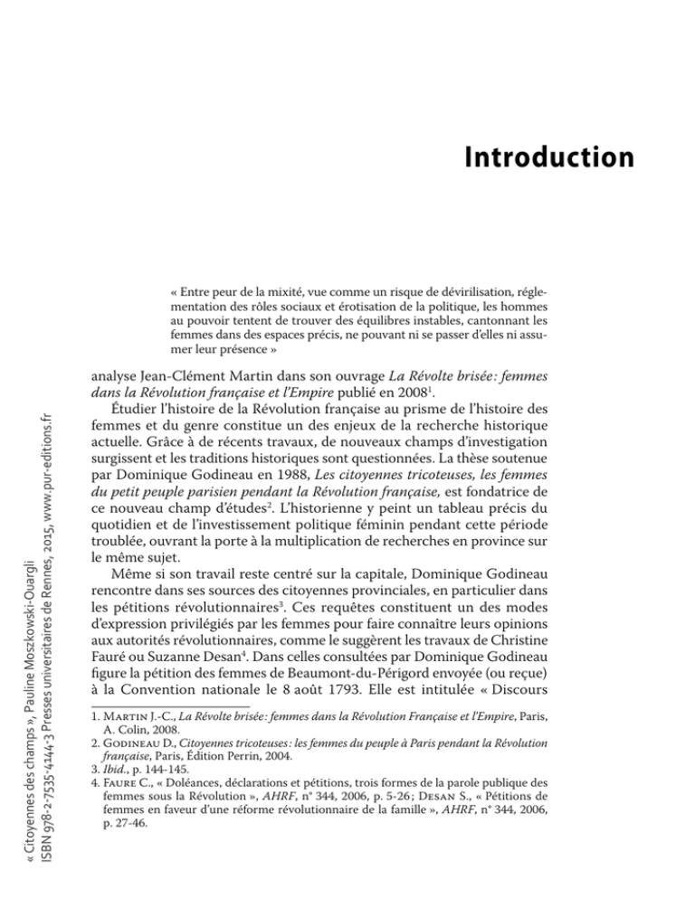 introduction dissertation histoire moderne