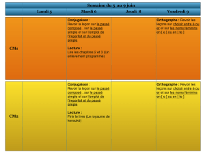 Cahier de texte