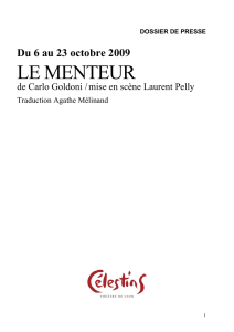 LE MENTEUR - Mémoire des Célestins