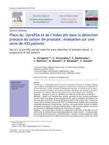 2proPSA et de l`index phi dans la détection précoce du