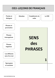 Le&ccedil;ons de fran&ccedil;ais &ndash; CE1 &ndash; Ecole de Nancy-sur