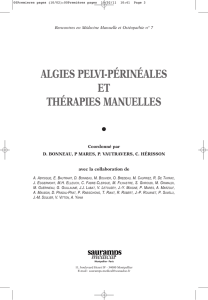algies pelvi-périnéales et thérapies manuelles