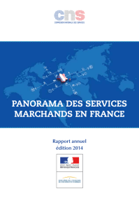 Panorama des services marchands en France