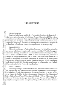 Les auteurs (Fichier pdf, 332 Ko) - Presses Universitaires de Rennes