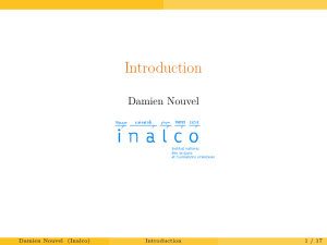 Introduction - Damien Nouvel