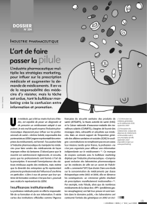 dossier industrie pharmaceutique