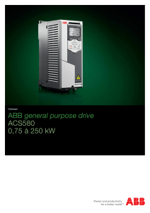 ABB general purpose drive ACS580 0,75 à 250 kW