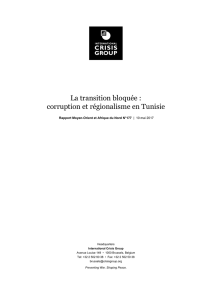 La transition bloquée : corruption et régionalisme en