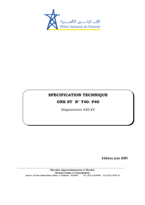 STE ONE N°T40-P40 disjoncteur 400 kV version juin 2005