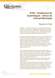N°05 - Conférence de Copenhague : Voeux du
