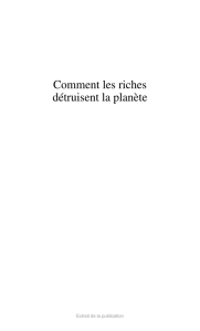 Comment les riches détruisent la planète