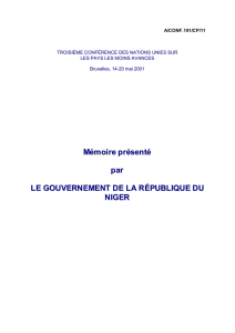 memoire du niger