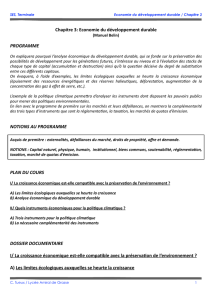 économie du développement durable