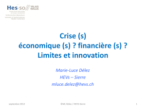 Cours "Systèmes économiques et crises" - Marie-Luc