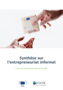 Synthèse sur l`entrepreneuriat informel: L`activité entrepreneuriale