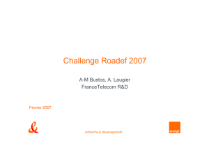 Challenge Roadef 2007