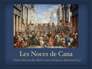 Les noces de Cana - L`Histoire pas à pas