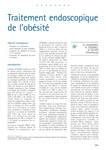 Traitement endoscopique de l`obésité