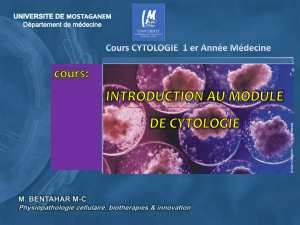 Introduction au module de cytologie