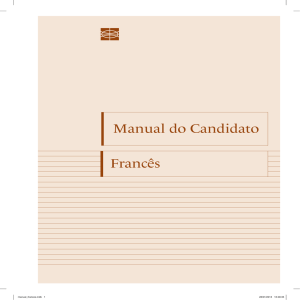 Manual do candidato : francês