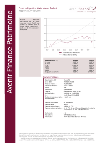 Fonds multigestion Mixte Intern. Prudent Rapport au 29/02/2008