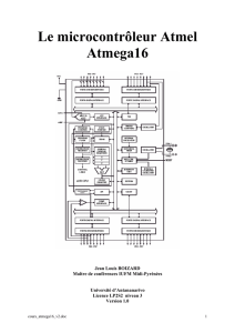 Le microcontrôleur Atmel Atmega16