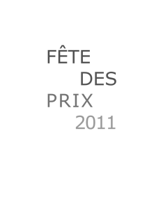 FÊTE DES PRIX 2011