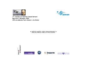 résumés des posters