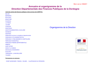 Organigramme Dordogne - Les services de l`État en Dordogne