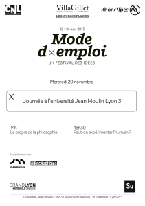 Journée à l`université Jean Moulin Lyon 3