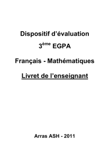 Dispositif d`évaluation 3 EGPA Français