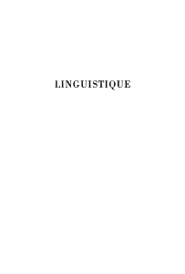 LINGUISTIQUE