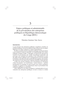 Enjeux politiques et administratifs de la privatisation des