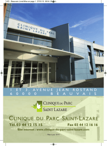 Mise en page 1 - Clinique du Parc Saint Lazare