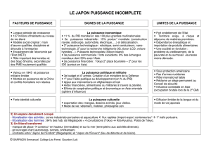 LE JAPON PUISSANCE INCOMPLETE