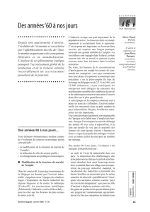 Des années `60 à nos jours