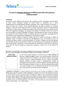 En quoi les banques éthiques se différencient