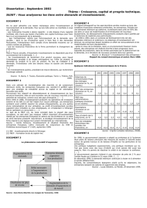 Dissertation : Septembre 2002 Thème : Croissance, capital et