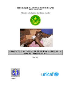 protocole national de prise en charge de la malnutrition - WHO-Afro