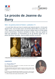 Justice / Portail / Le procès de Jeanne du Barry