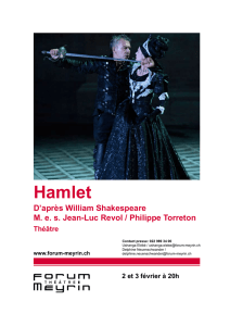 Hamlet - Théâtre Forum Meyrin